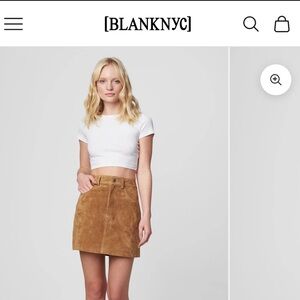 Suede Mini Skirt